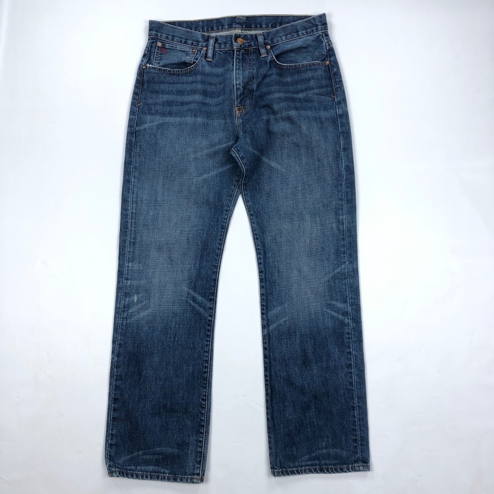 Polo Ralph Lauren Vintage 67 Mens Straight Leg Blue Denim Jeans 31x30